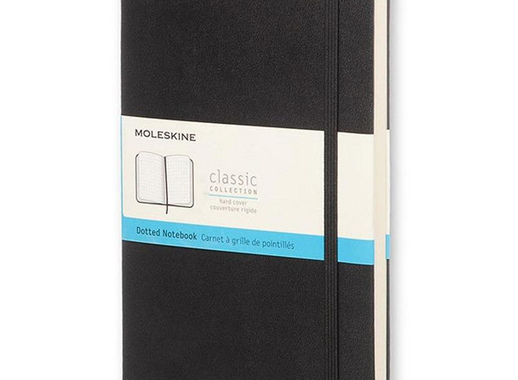 Блокнот Moleskine Classic Pocket A6 96 листов черный в точку на сшивке (90x140 мм)